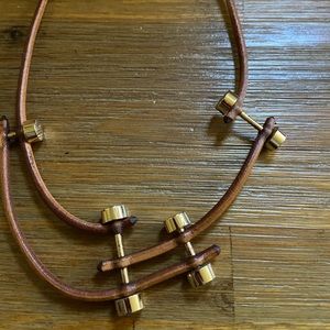 Leather handmade necklace